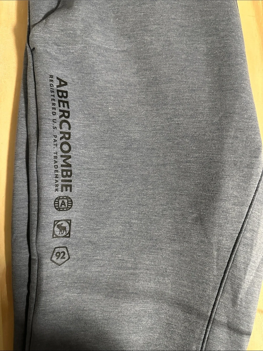 Abercrombie & Fitch Boys Light Blue Heather Jogger Sweatpants